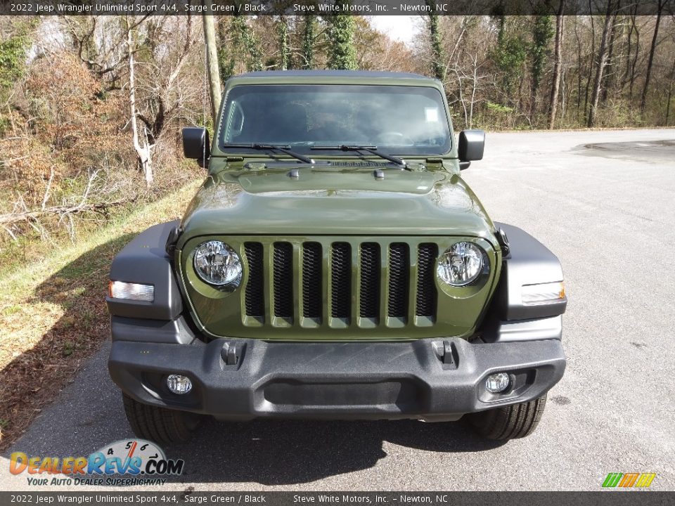 2022 Jeep Wrangler Unlimited Sport 4x4 Sarge Green / Black Photo #3