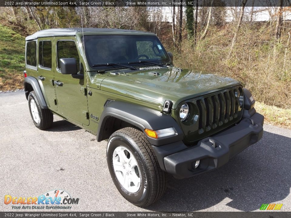 2022 Jeep Wrangler Unlimited Sport 4x4 Sarge Green / Black Photo #4