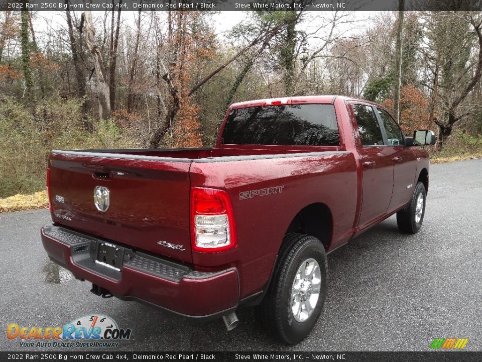 2022 Ram 2500 Big Horn Crew Cab 4x4 Delmonico Red Pearl / Black Photo #6