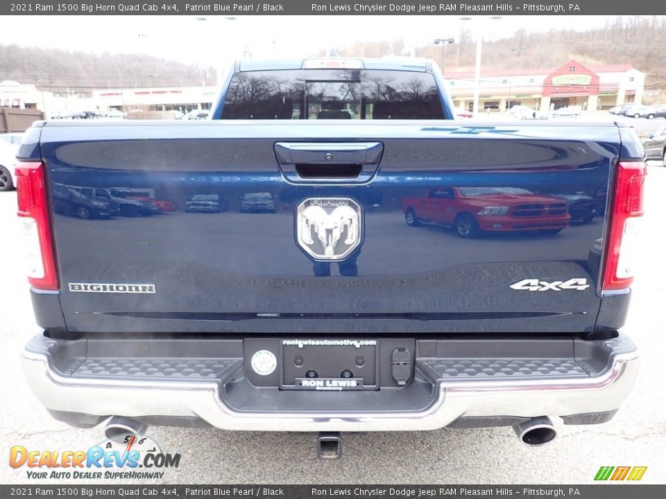 2021 Ram 1500 Big Horn Quad Cab 4x4 Patriot Blue Pearl / Black Photo #4