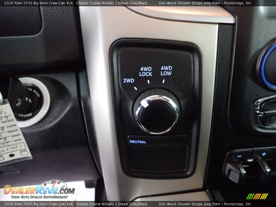 Controls of 2016 Ram 3500 Big Horn Crew Cab 4x4 Photo #21