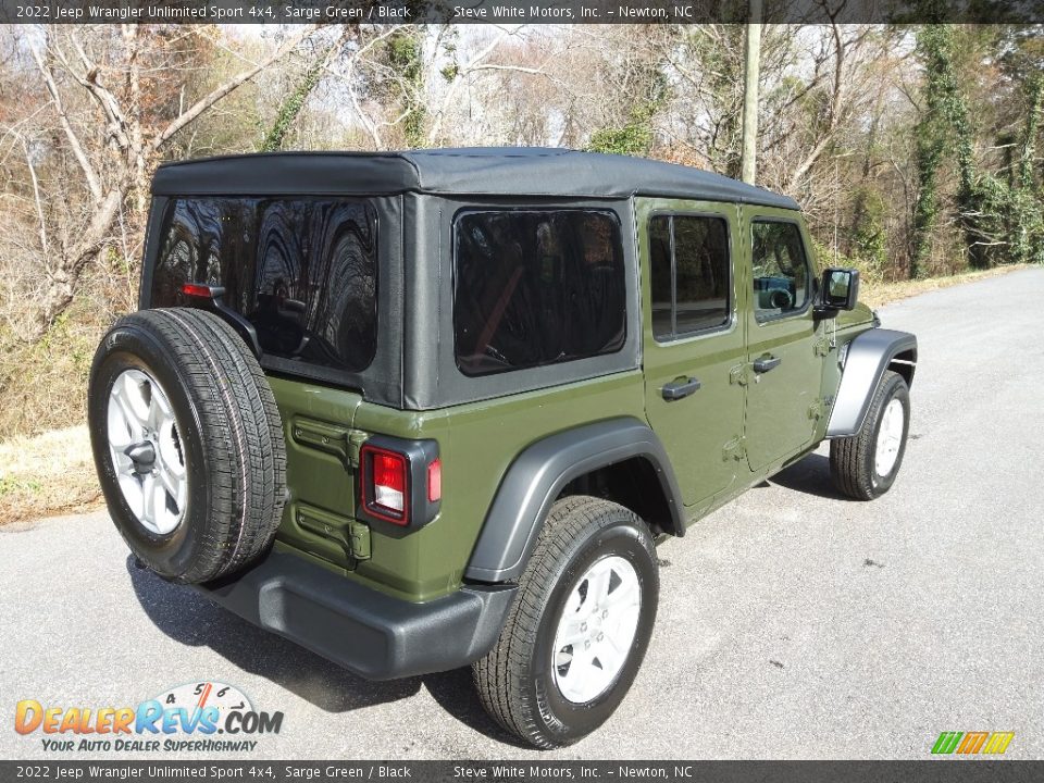 2022 Jeep Wrangler Unlimited Sport 4x4 Sarge Green / Black Photo #6