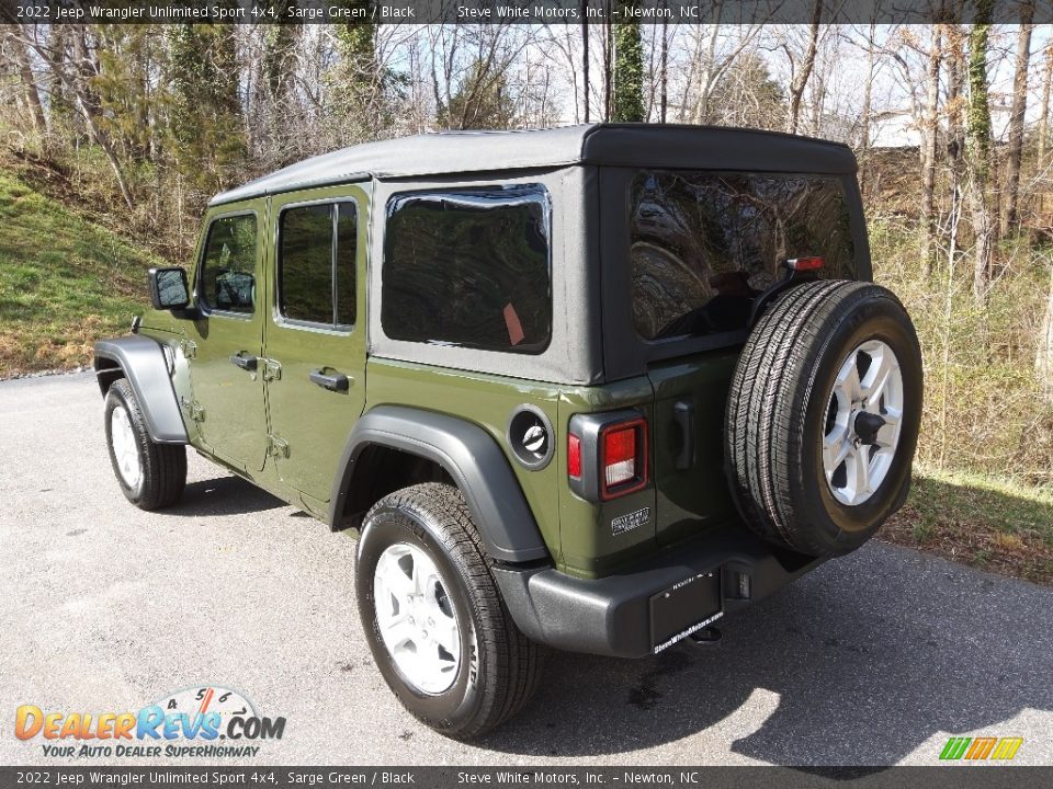 2022 Jeep Wrangler Unlimited Sport 4x4 Sarge Green / Black Photo #8