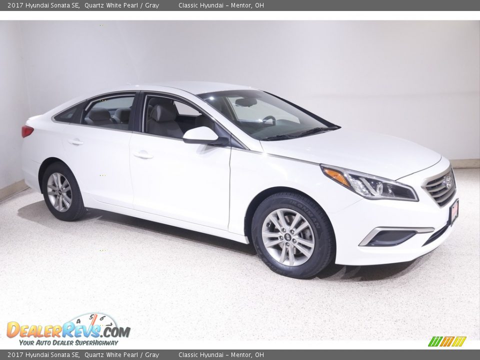 2017 Hyundai Sonata SE Quartz White Pearl / Gray Photo #1