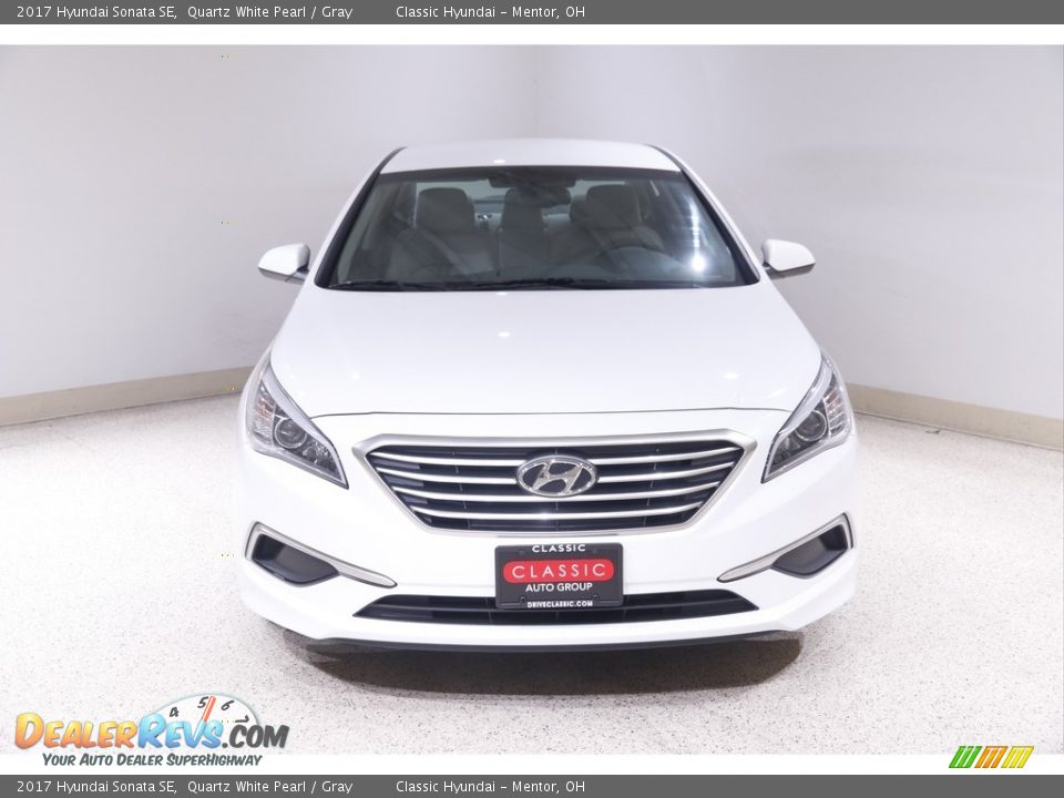 2017 Hyundai Sonata SE Quartz White Pearl / Gray Photo #2