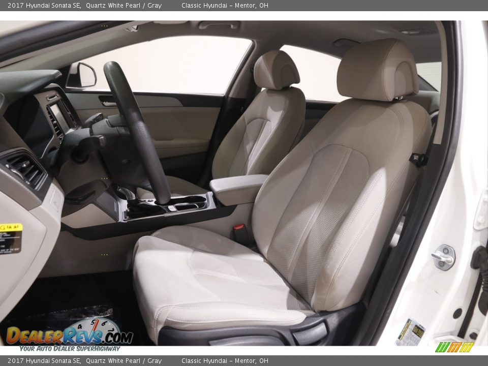 2017 Hyundai Sonata SE Quartz White Pearl / Gray Photo #5