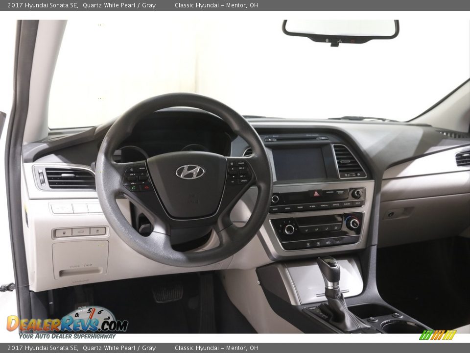 2017 Hyundai Sonata SE Quartz White Pearl / Gray Photo #6