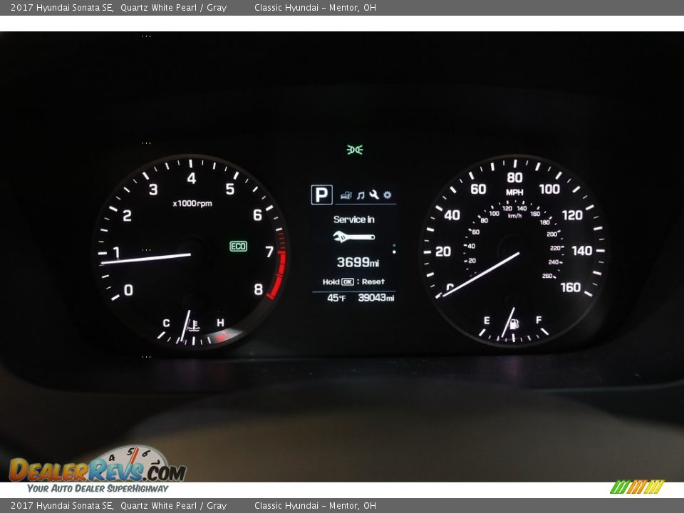 2017 Hyundai Sonata SE Quartz White Pearl / Gray Photo #8