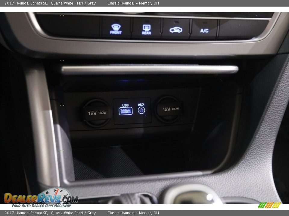 2017 Hyundai Sonata SE Quartz White Pearl / Gray Photo #14