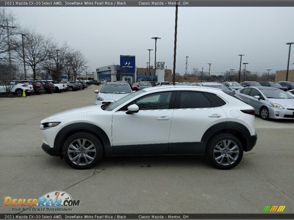 2021 Mazda CX-30 Select AWD Snowflake White Pearl Mica / Black Photo #2