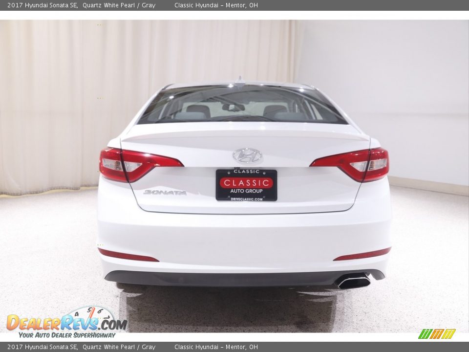 2017 Hyundai Sonata SE Quartz White Pearl / Gray Photo #18