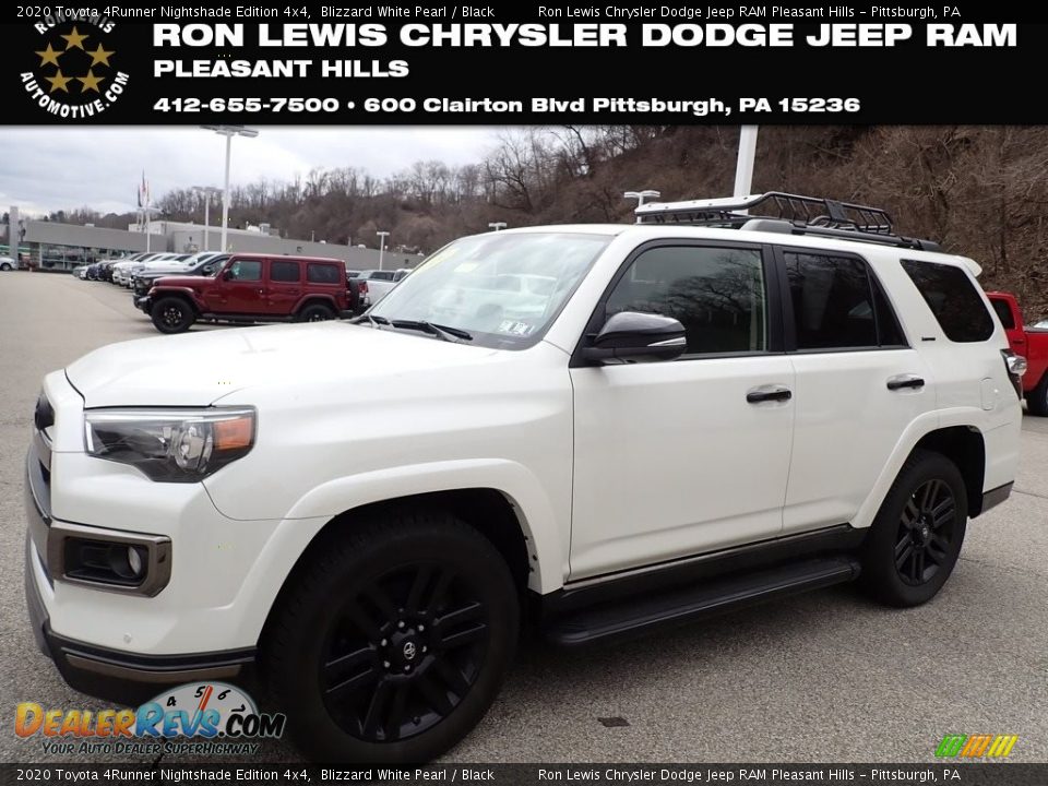 2020 Toyota 4Runner Nightshade Edition 4x4 Blizzard White Pearl / Black Photo #1