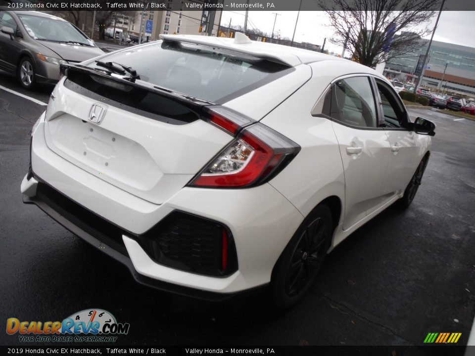 2019 Honda Civic EX Hatchback Taffeta White / Black Photo #7