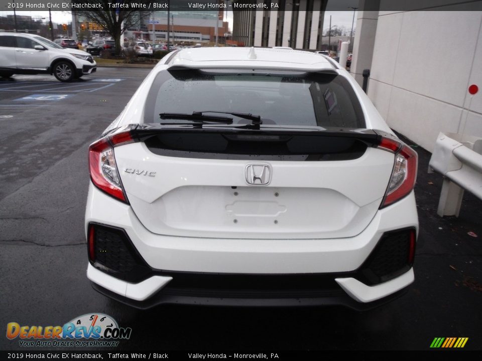 2019 Honda Civic EX Hatchback Taffeta White / Black Photo #8