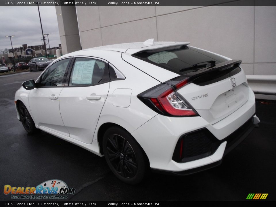 2019 Honda Civic EX Hatchback Taffeta White / Black Photo #9