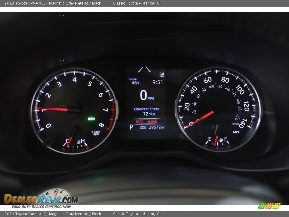 2019 Toyota RAV4 XLE Magnetic Gray Metallic / Black Photo #8