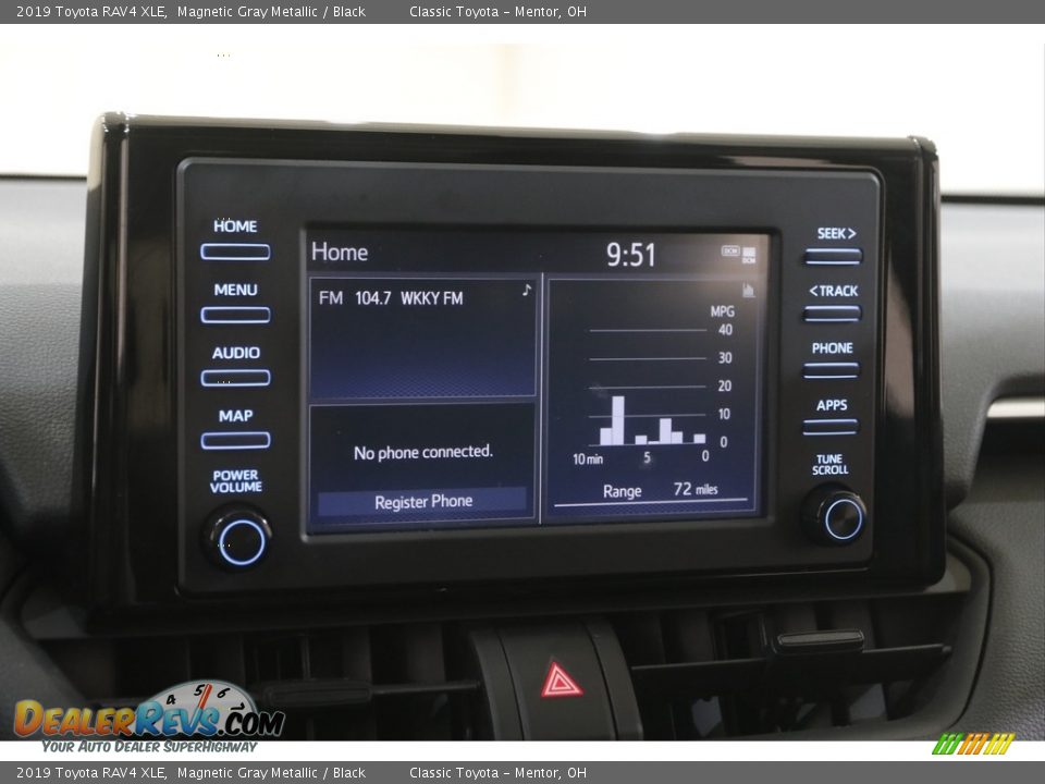 2019 Toyota RAV4 XLE Magnetic Gray Metallic / Black Photo #10
