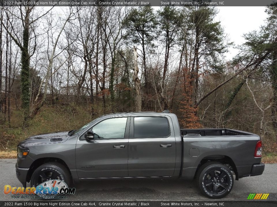 Granite Crystal Metallic 2022 Ram 1500 Big Horn Night Edition Crew Cab 4x4 Photo #1