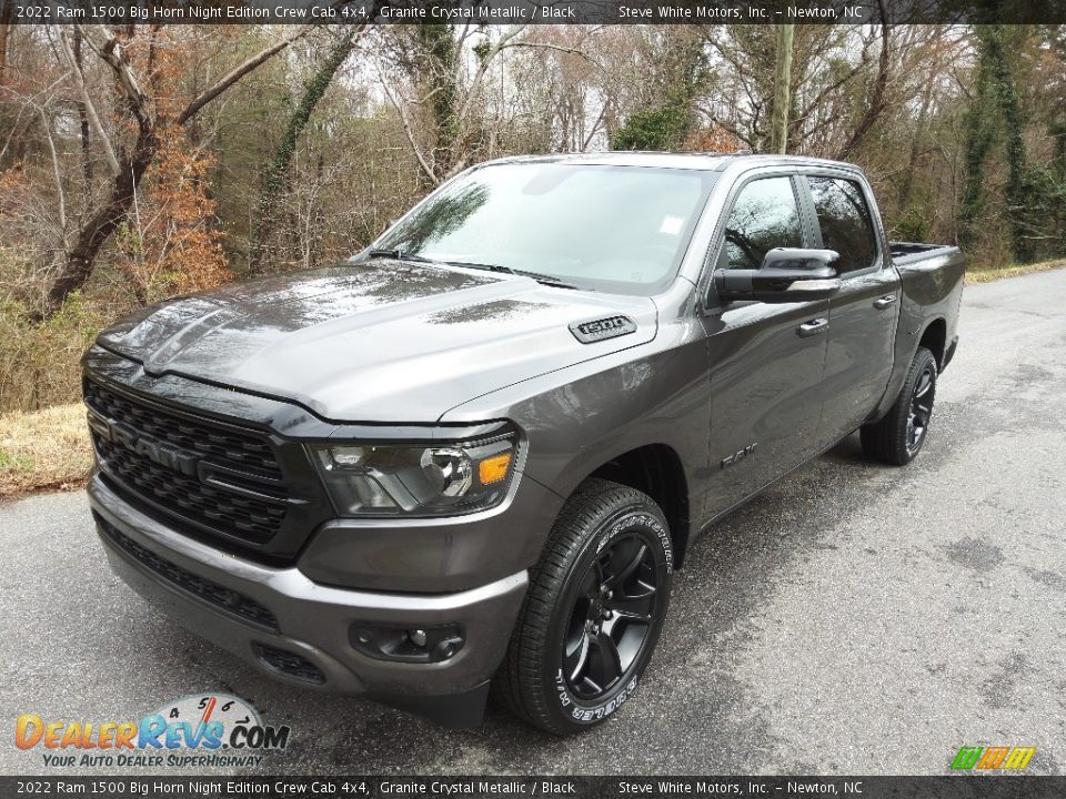 2022 Ram 1500 Big Horn Night Edition Crew Cab 4x4 Granite Crystal Metallic / Black Photo #2