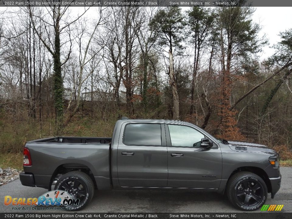 Granite Crystal Metallic 2022 Ram 1500 Big Horn Night Edition Crew Cab 4x4 Photo #5