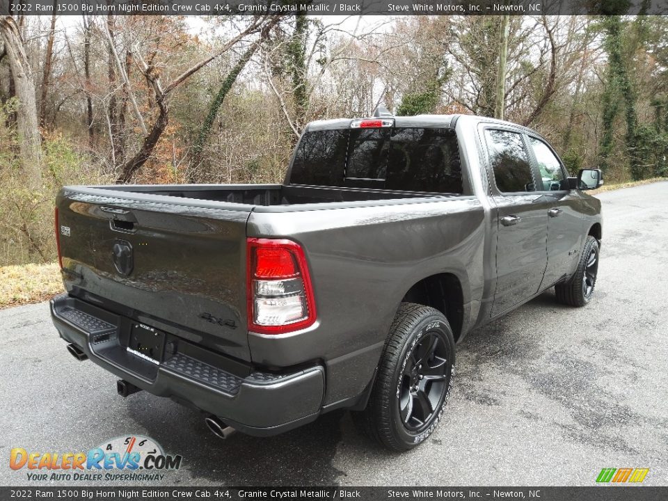 2022 Ram 1500 Big Horn Night Edition Crew Cab 4x4 Granite Crystal Metallic / Black Photo #6