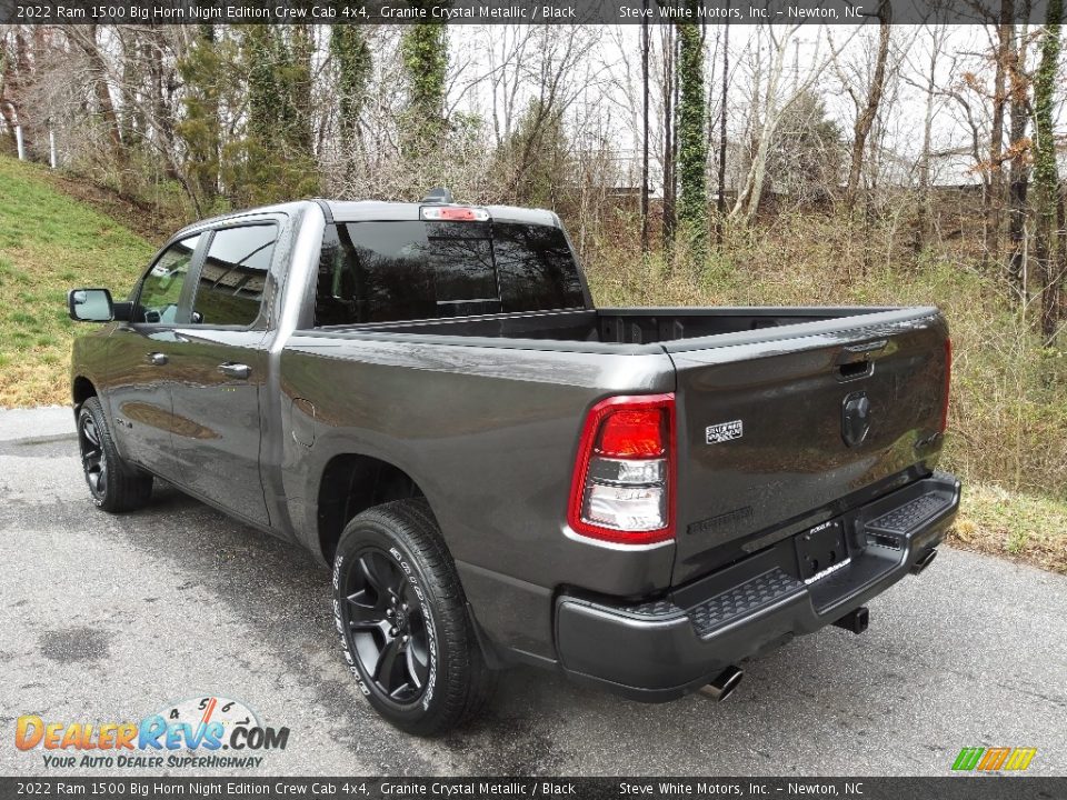 2022 Ram 1500 Big Horn Night Edition Crew Cab 4x4 Granite Crystal Metallic / Black Photo #9