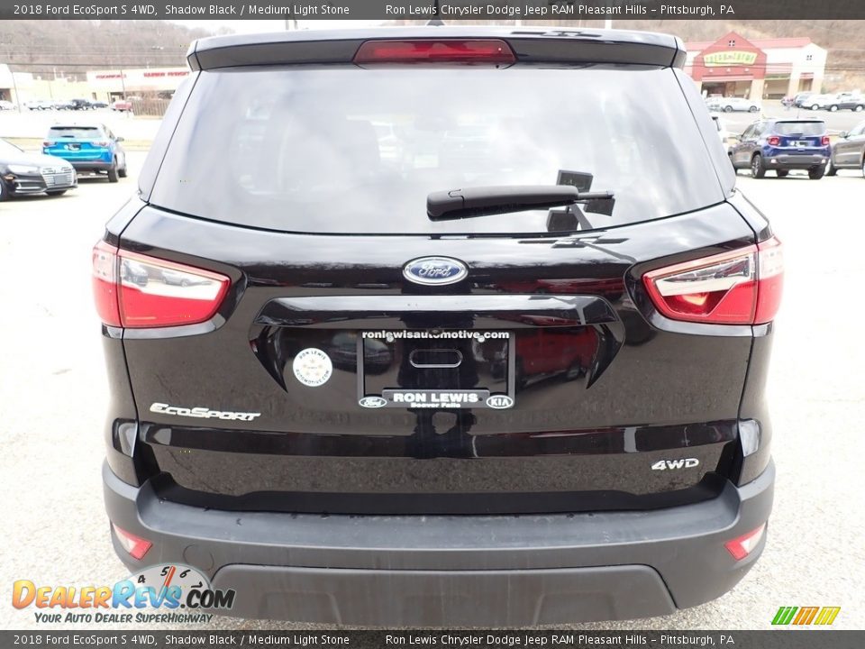 2018 Ford EcoSport S 4WD Shadow Black / Medium Light Stone Photo #4