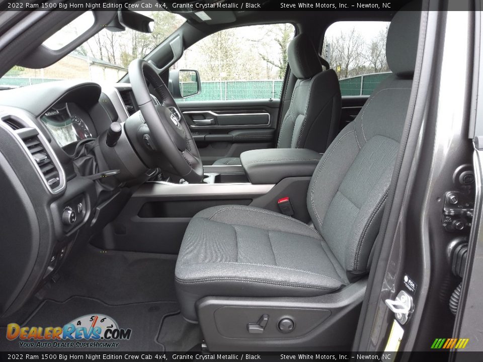 Front Seat of 2022 Ram 1500 Big Horn Night Edition Crew Cab 4x4 Photo #11