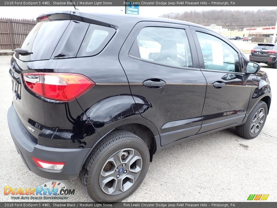 2018 Ford EcoSport S 4WD Shadow Black / Medium Light Stone Photo #6