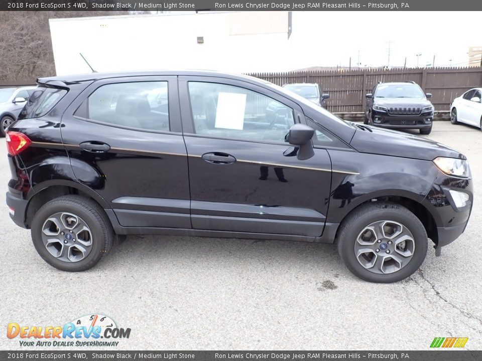 2018 Ford EcoSport S 4WD Shadow Black / Medium Light Stone Photo #7