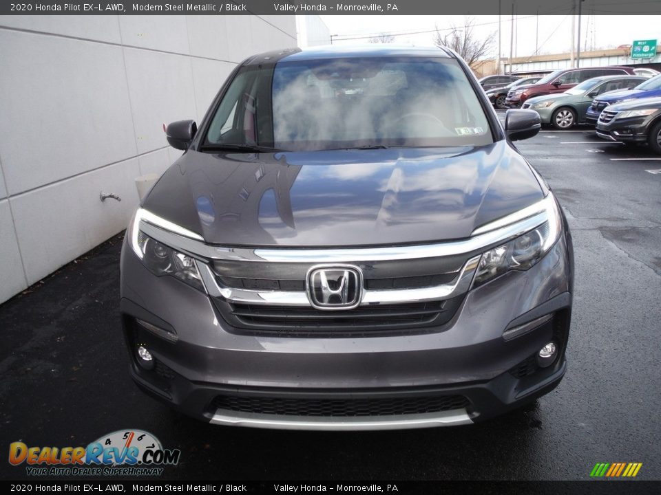 2020 Honda Pilot EX-L AWD Modern Steel Metallic / Black Photo #5