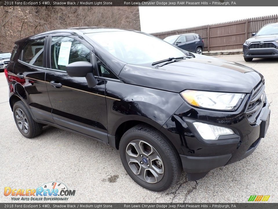 2018 Ford EcoSport S 4WD Shadow Black / Medium Light Stone Photo #8