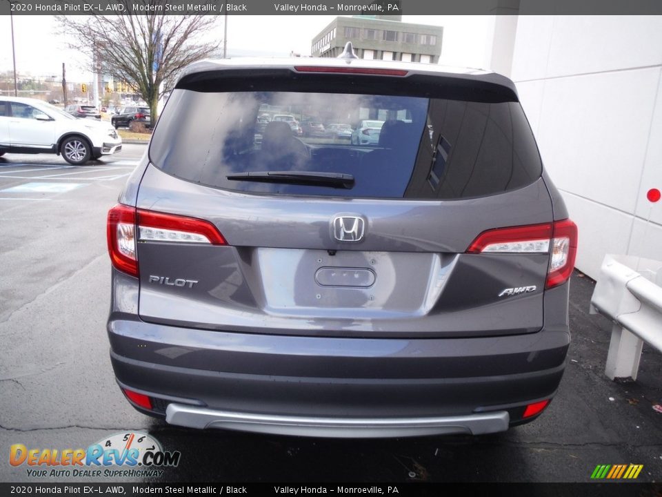 2020 Honda Pilot EX-L AWD Modern Steel Metallic / Black Photo #9