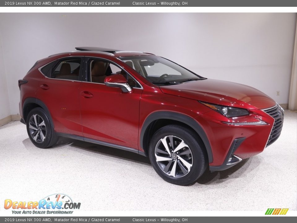 2019 Lexus NX 300 AWD Matador Red Mica / Glazed Caramel Photo #1