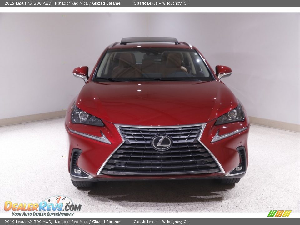 2019 Lexus NX 300 AWD Matador Red Mica / Glazed Caramel Photo #2