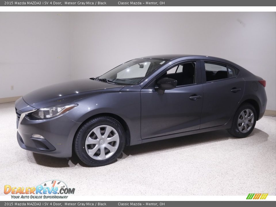 2015 Mazda MAZDA3 i SV 4 Door Meteor Gray Mica / Black Photo #3