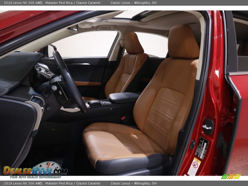 2019 Lexus NX 300 AWD Matador Red Mica / Glazed Caramel Photo #5