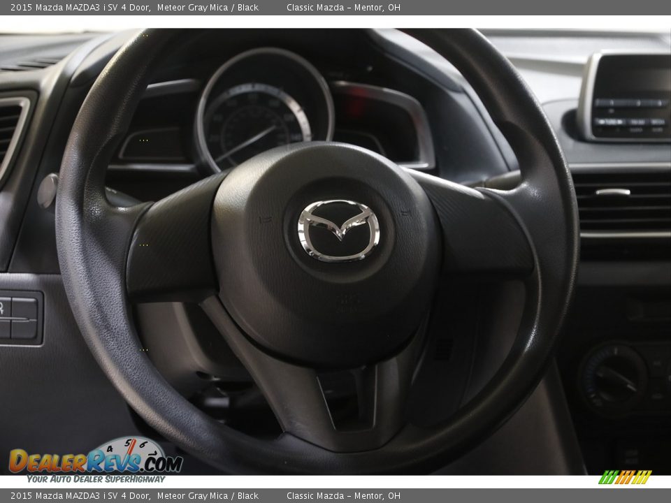 2015 Mazda MAZDA3 i SV 4 Door Meteor Gray Mica / Black Photo #7