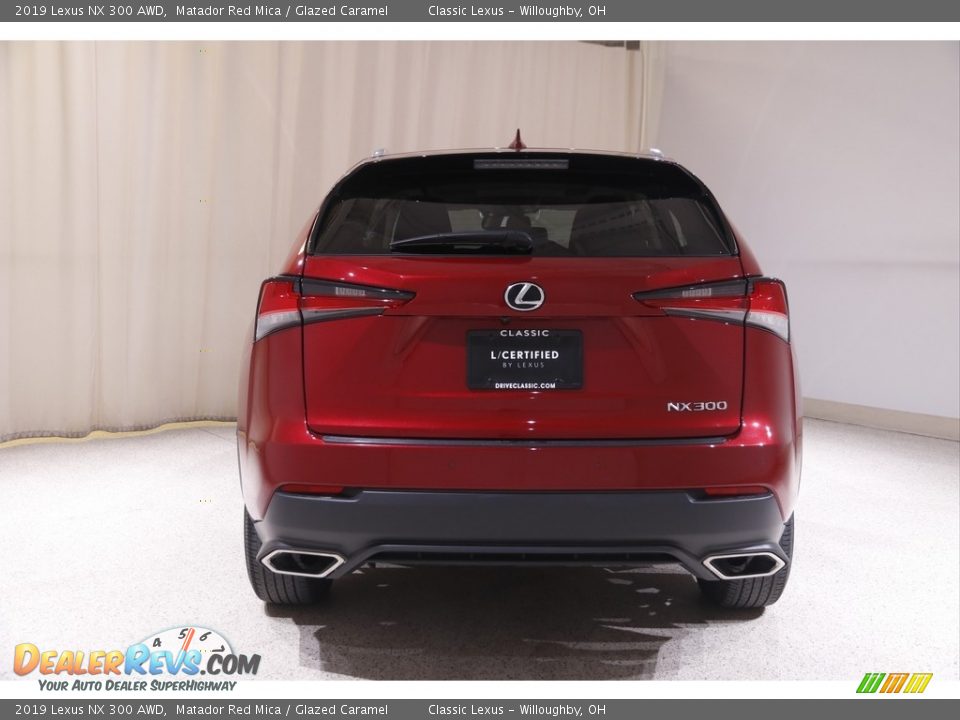 2019 Lexus NX 300 AWD Matador Red Mica / Glazed Caramel Photo #20