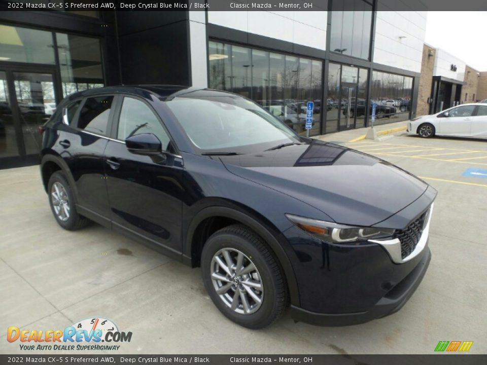 2022 Mazda CX-5 S Preferred AWD Deep Crystal Blue Mica / Black Photo #1