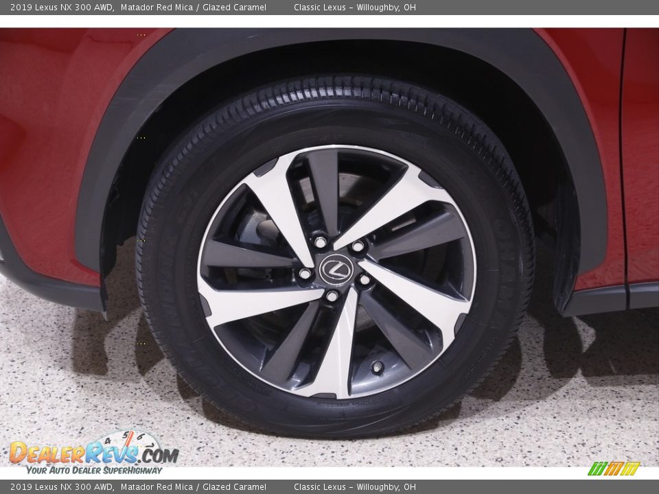 2019 Lexus NX 300 AWD Matador Red Mica / Glazed Caramel Photo #22