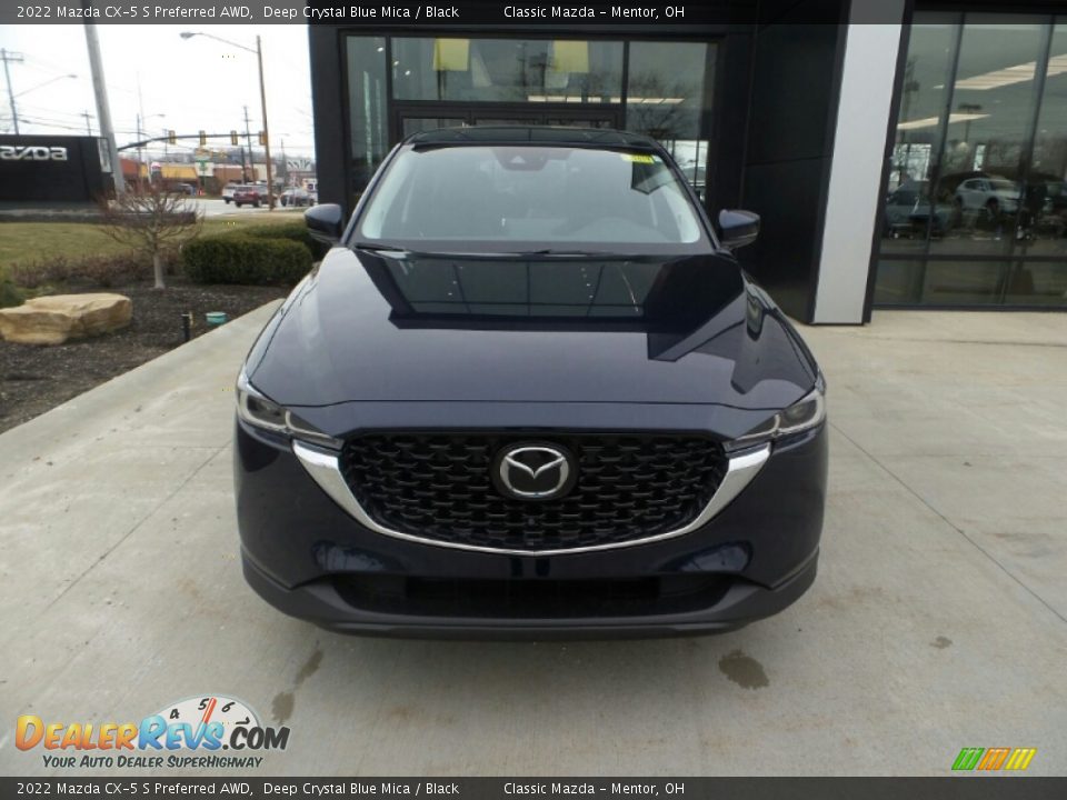 2022 Mazda CX-5 S Preferred AWD Deep Crystal Blue Mica / Black Photo #2