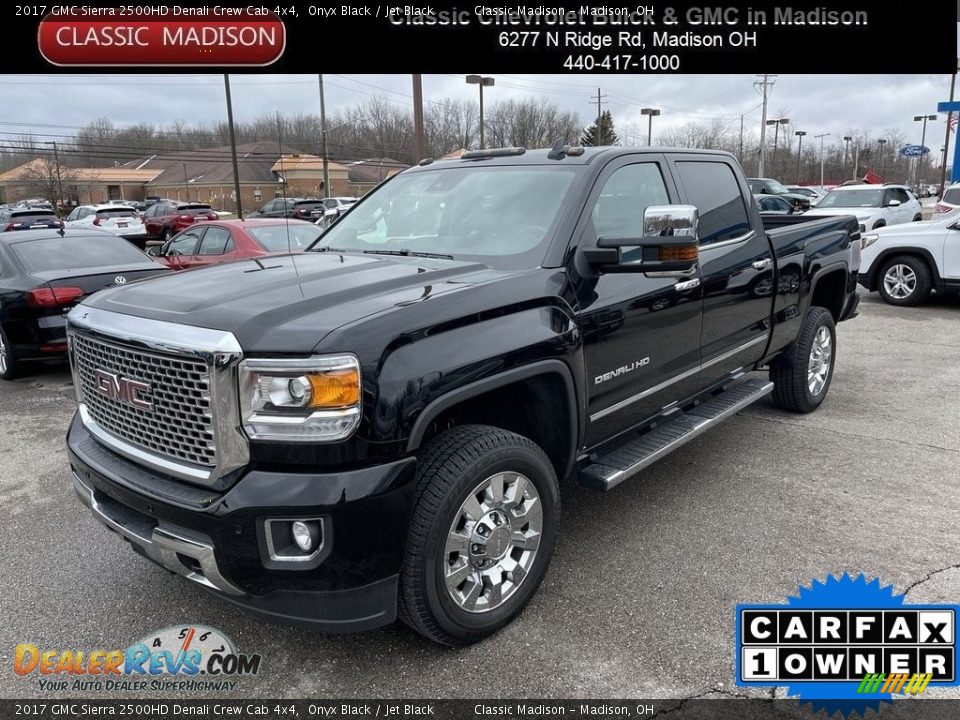 2017 GMC Sierra 2500HD Denali Crew Cab 4x4 Onyx Black / Jet Black Photo #1