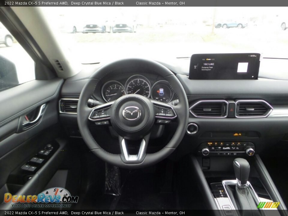 2022 Mazda CX-5 S Preferred AWD Deep Crystal Blue Mica / Black Photo #4