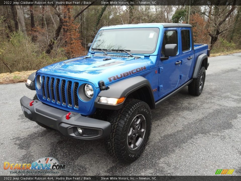 2022 Jeep Gladiator Rubicon 4x4 Hydro Blue Pearl / Black Photo #2