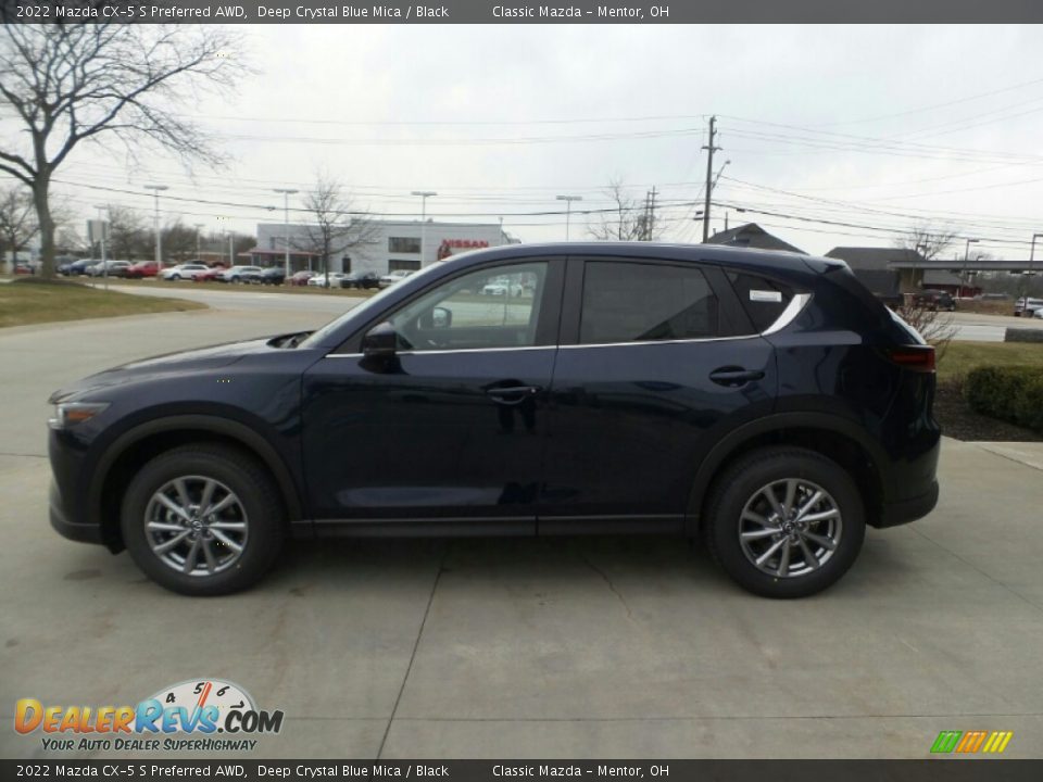 2022 Mazda CX-5 S Preferred AWD Deep Crystal Blue Mica / Black Photo #6