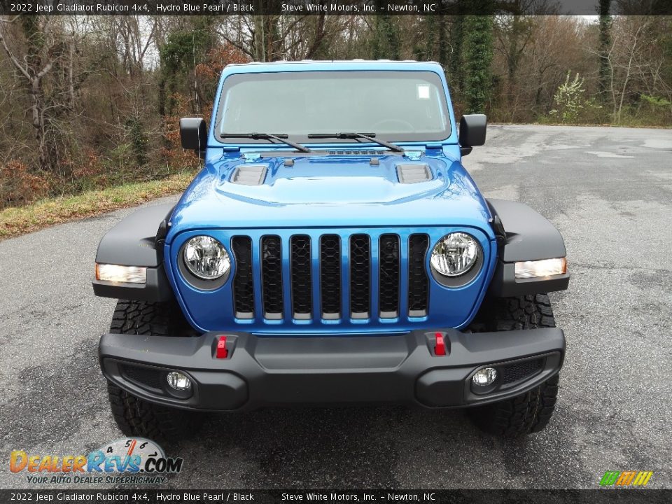 2022 Jeep Gladiator Rubicon 4x4 Hydro Blue Pearl / Black Photo #3