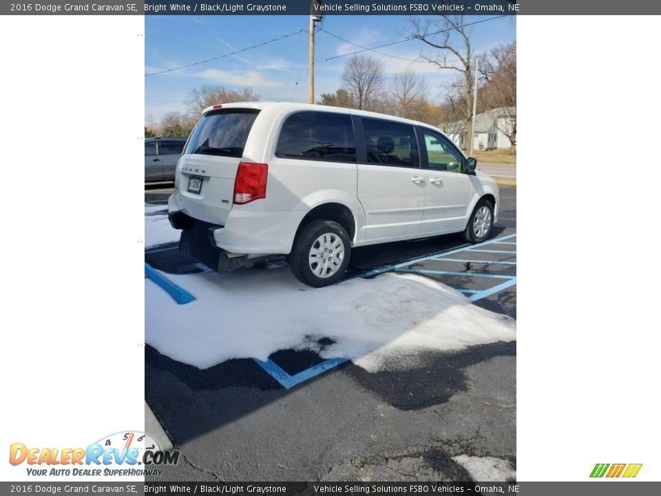 2016 Dodge Grand Caravan SE Bright White / Black/Light Graystone Photo #8