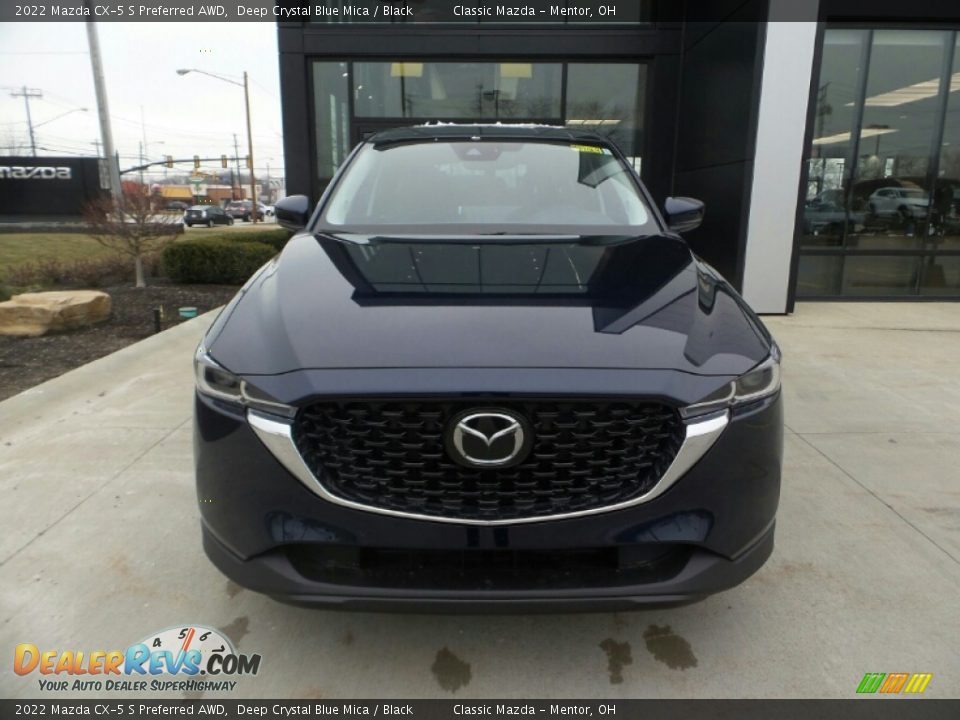 2022 Mazda CX-5 S Preferred AWD Deep Crystal Blue Mica / Black Photo #2
