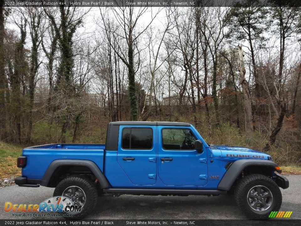 2022 Jeep Gladiator Rubicon 4x4 Hydro Blue Pearl / Black Photo #5